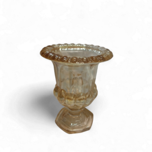 SML TINTED GLASS VASE 14cm