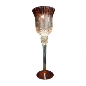 TINTED RED GLASS LONG STEM 35cm
