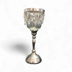 CRYSTAL VOTIVE TALL CANDLE HOLDER-28CM