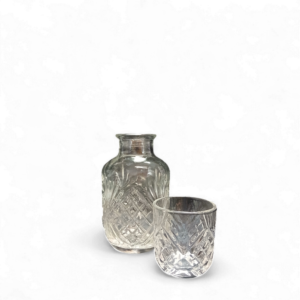 CUT GLASS CARAFE 18cm