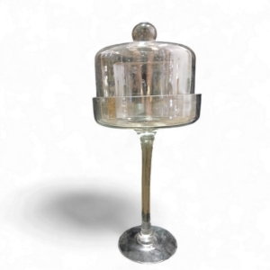 SML CAKE STAND WITH CLOCHE 36cm