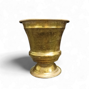 SML ANTIQUE GOLD VASE 16cm
