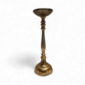 BRUSHED GOLD CANDLE STAND 43cm