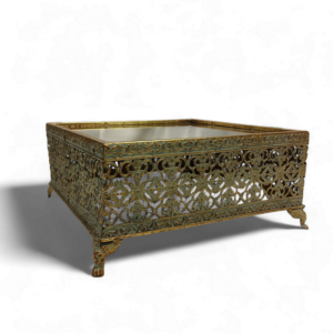 VINTAGE GOLD AND MIRROR HIGHT 28X28cm