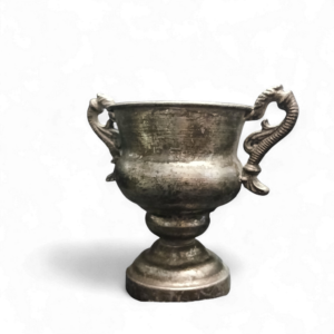 SML PEWTER VASE 17cm
