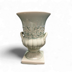 LRG DOVE BLUE CERAMIC URN 31cm