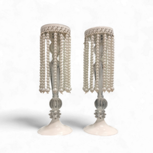 PEARL DETAIL CANDLE HOLDER 29cm