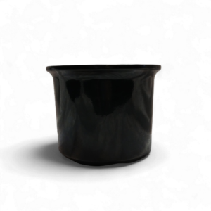 GLOSS BLACK VASE 14cm