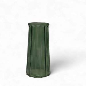 AQUA STRIPED VASE 18cm