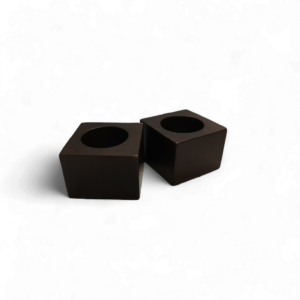 WOODEN CUBE SERVIETTE HOLDER