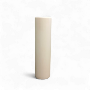 CERAMIC NARROW CYLINDER VASE WHITE 23cm