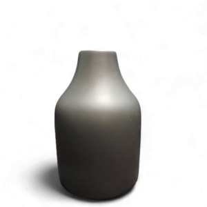 CERAMIC BOTTLE VASE BLACK 15cm