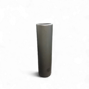 CERAMIC NARROW CYLINDER VASE BLACK 23cm