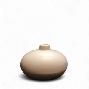 CERAMIC OVAL VASE STONE 10cm