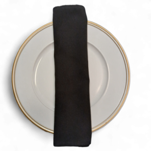 NAPKIN BLACK COTTON
