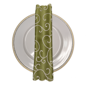 NAPKIN GREEN SWIRL