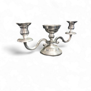 SILVER LOW CANDLEABRA 19cm