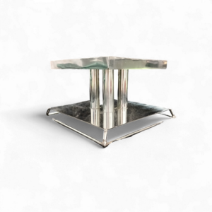 SILVER SQUARE FLOWER HIGHT 14cm