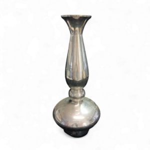 MED NARROW SILVER URN 53cm