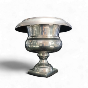SML SILVER VASE 24cm