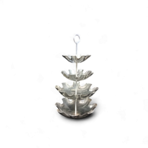 SILVER 4 TIER SNACK PLATTER