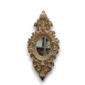 OVAL SILVER DECORATIVE MIRROR