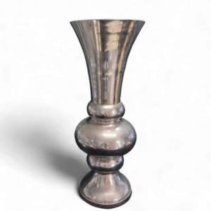 SILVER TRUMPET VASE 58cm