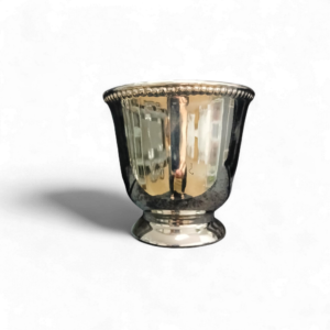 SILVER FLOWER VASE 14cm