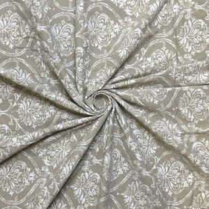 TABLE CLOTH KHAKI & WHITE 225x150cm