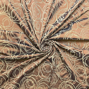 TABLE CLOTH BRONZE & GOLD 264x265cm