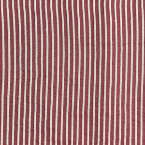 TABLE RUNNER BURGUNDY & CREAM 190x47cm