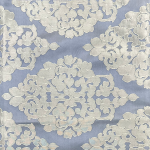 TABLE RUNNER BLUE & CREAM 290x50cm