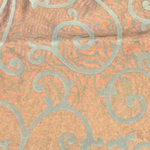 TABLE RUNNER BRONZE & KHAKI SWIRL 180x30cm