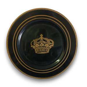 ROYAL BLACK AND GOLD UNDERPLATE