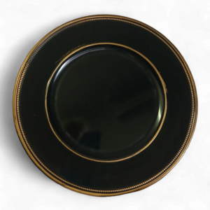 BLACK AND GOLD BEADED UNDERPLATE
