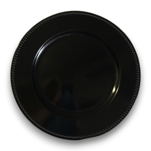 BLACK BEADED UNDERPLATE