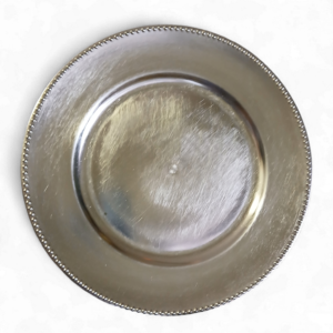 SILVER BEADED UNDERPLATE